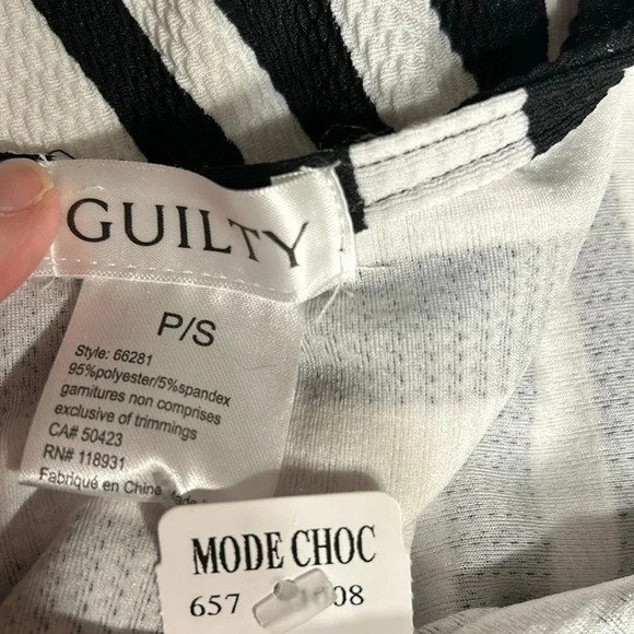 NWT Guilty striped sheath midi dress,Sm, low back,scoop neck ,coastal,summer - Picture 5 of 8